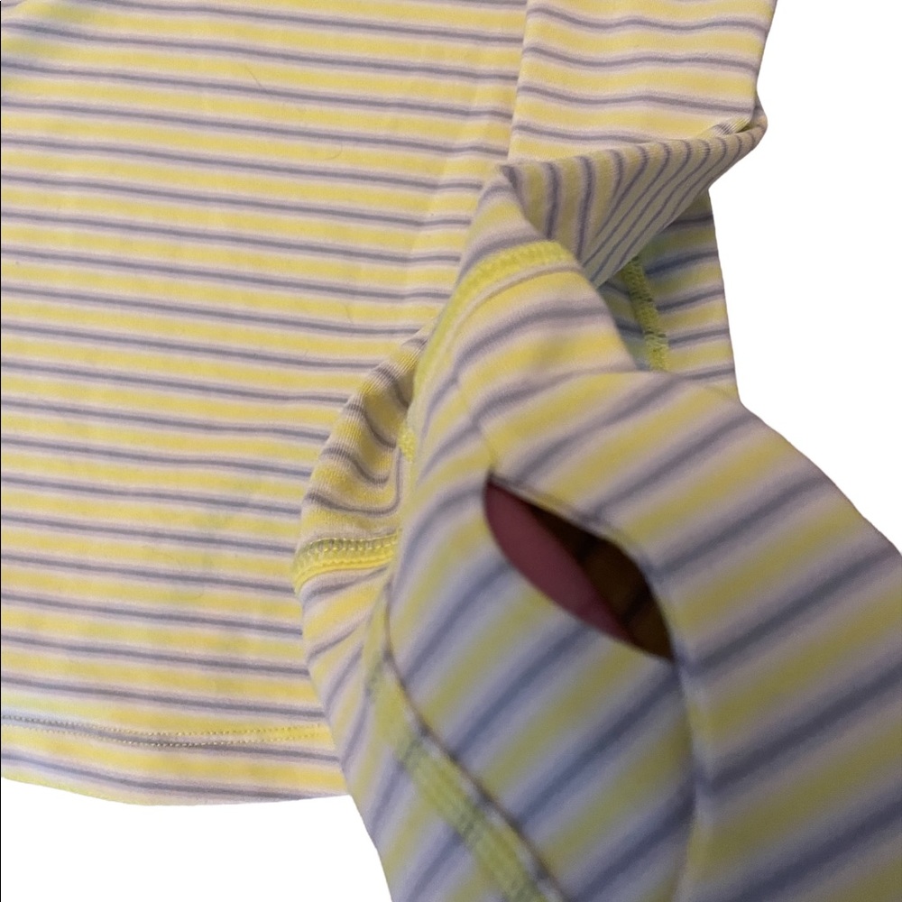 Mountain  Hard Wear Yellow/Grey  Half Zip Long Sleeves Athletic Top. Size XS - Picture 2 of 7